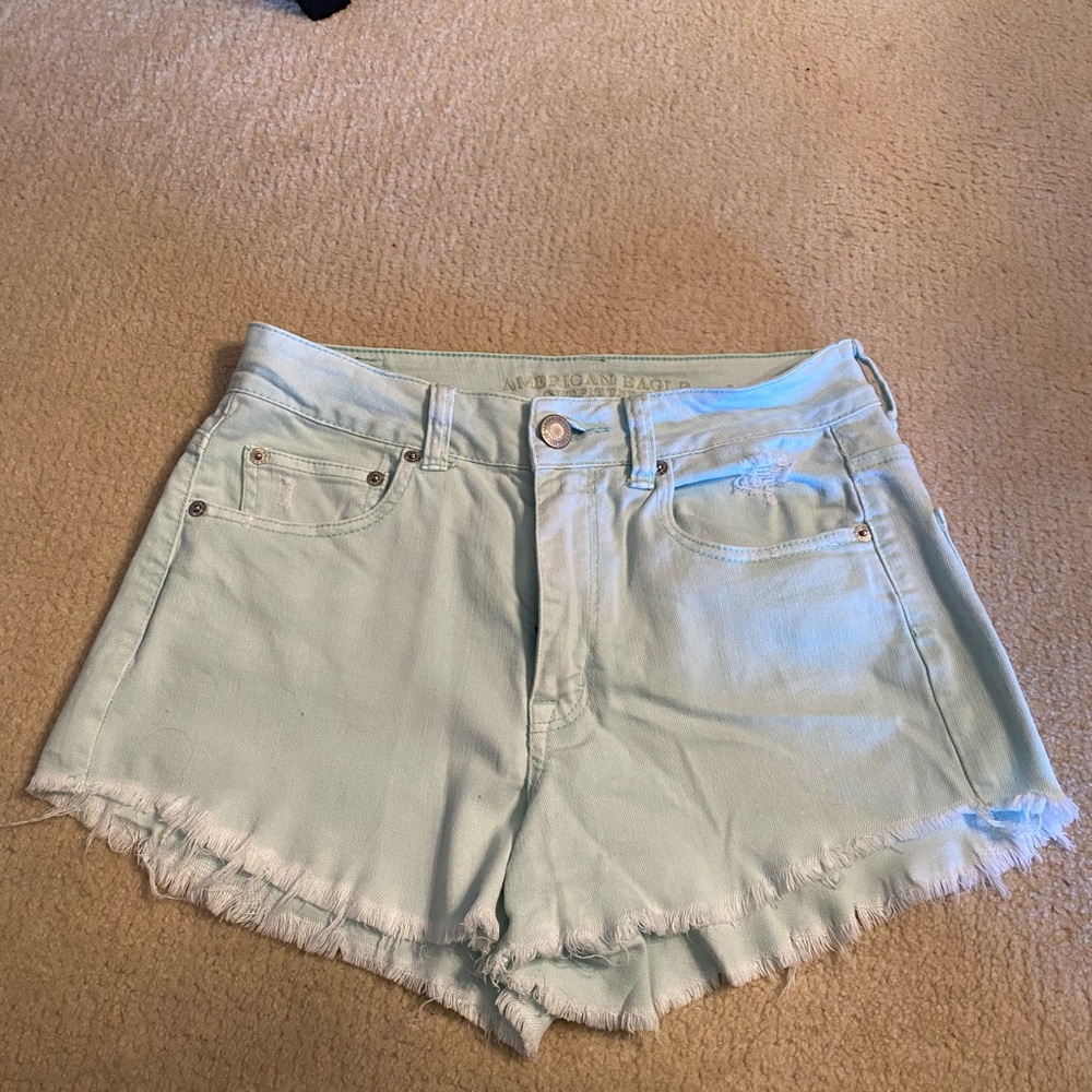 American Eagle Outfitters baby blue Jean shorts stretch size 6